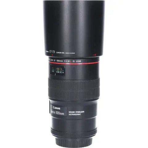 Tweedehands Canon EF 100mm f/2.8L IS Macro USM CM4161