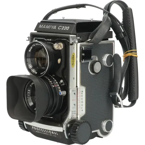 Tweedehands Mamiya C220 + Sekor 80mm f/2.8 Blue dot CM3306