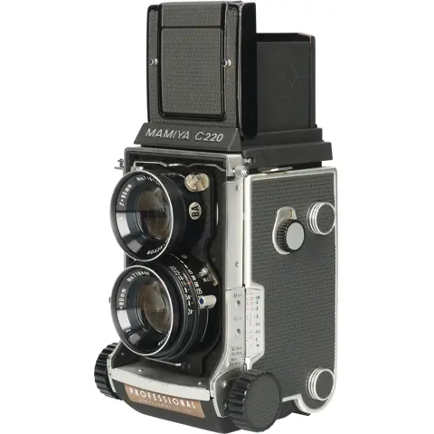 Tweedehands Mamiya C220 + Sekor 80mm f/2.8 Blue dot CM3182