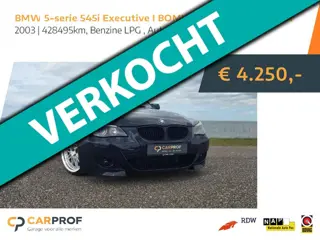 BMW 5-serie 545i Executive I BOMVOLL I LPG I M PAKKET