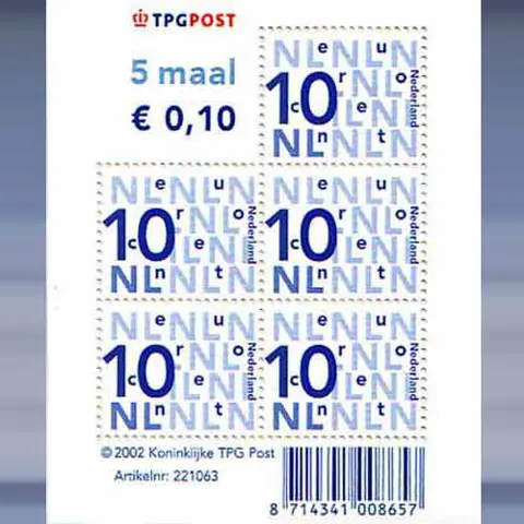 Cijfer Nikkels 10 cent (2002)