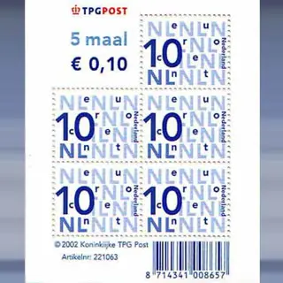 Cijfer Nikkels 10 cent (2002)