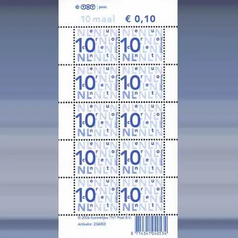 Cijfer Nikkels 10 cent (TNT) (2006)