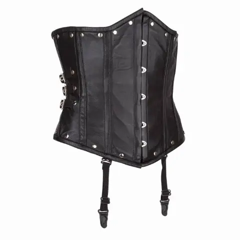 Echt leren corset model 06 waist cincher in xs t/m 6xl