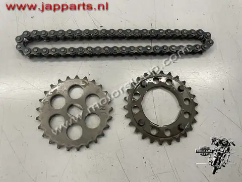 Honda VFR750(RC24) Oliepomp ketting en tandwiel