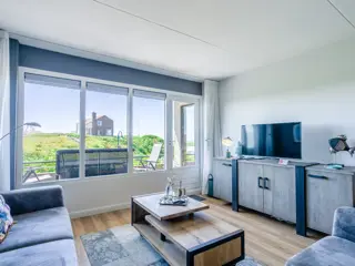 Appartement bij De Koog met zicht op De Koog duinen en Noordzee