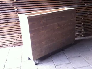 Bloembak oud steigerhout