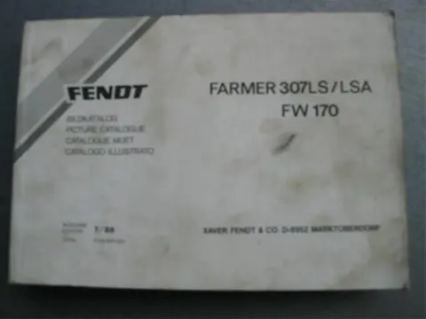 Manual Fendt Farmer 307LS/LSA FW 170