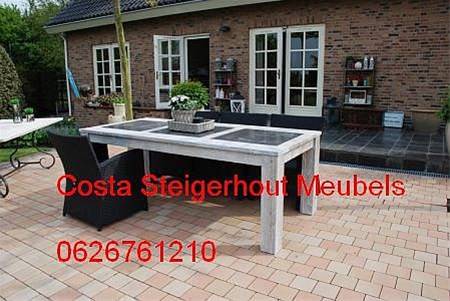 Costa Steigerhout Horeca terrasinrichting op maat !!!