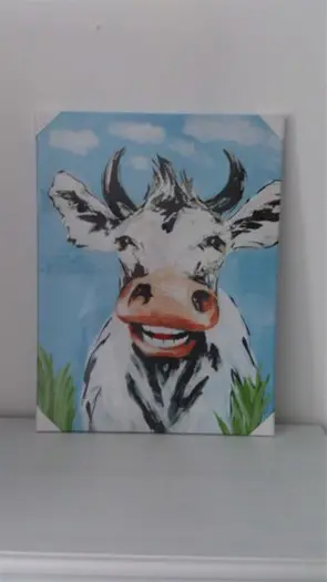 Canvas schilderijen koe