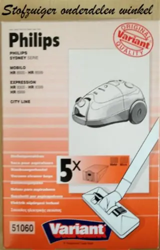 Variant Philips 51060 HR-8512 stofzuigerzakken