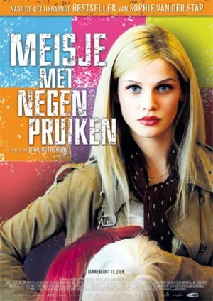MEISJE MET NEGEN PRUIKEN filmposter.