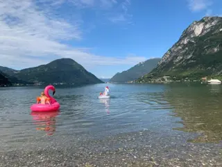 Luganomeer, kindvriendelijke camping international, Italië