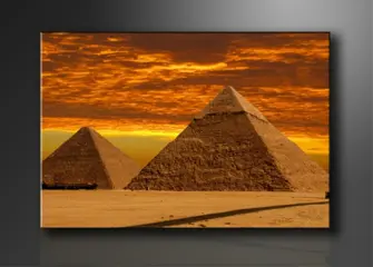 Nieuw canvas schilderij Piramide Egypte 120 x 80 cm