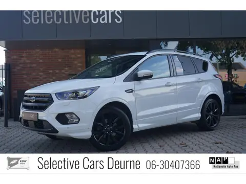 Ford Kuga 1.5 EcoBoost ST Line , Frost White, Zwart optiek, 18''LM, Trekhaak, Cruise, AppleCarplay, 