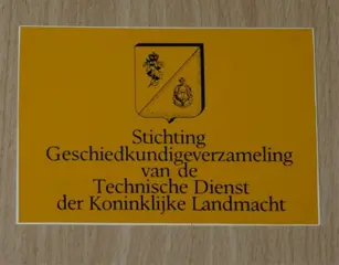 Sticker, Geschiedkundige Verzameling Technische Dienst, KL.
