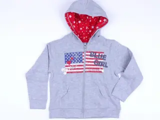 Hoodie nieuw Blue Seven Girls maat 122 grijs