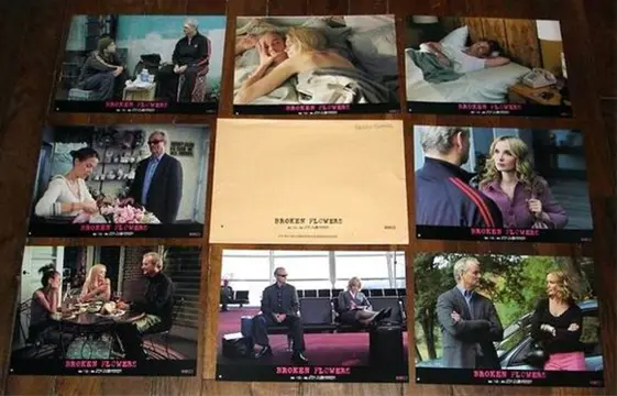 BROKEN FLOWERS lobbycard set.