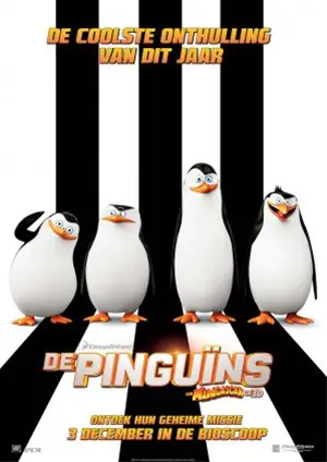 DE PINGUINS VAN MADAGASCAR filmposter.