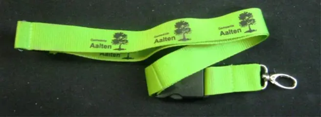 Sleutelkoord met logo gemeente Aalten.NIEUW,50 cm