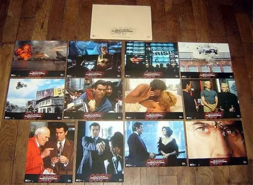 TOMORROW NEVER DIES lobbycard set.