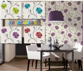 Bloemen behang opruiming rasch as creation actie