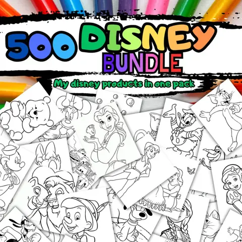 Disney Kleurplaten 500+ Afdrukbare PDF's