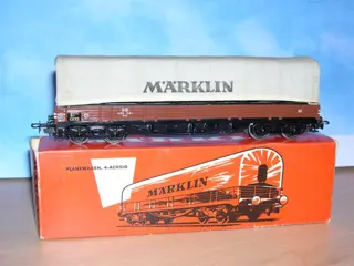 Marklin 4517.1 Platte bakwagen met Huif HO