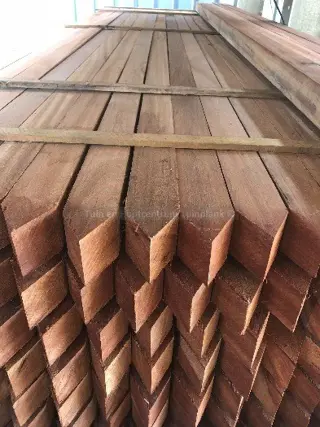 Hardhouten tuinpaal 6 x 6 x 300 cm angelim vermelho