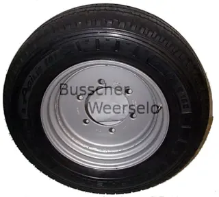 Wiel 16" Compl. 205*6 225/75 1250KG Nieuw 12P Aanhangwagen