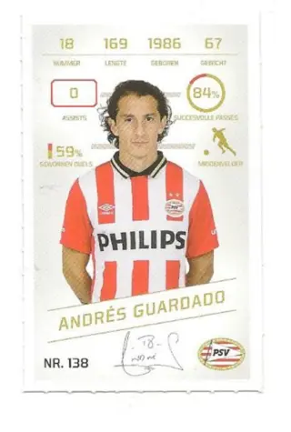 Voetbalplaatje Andres Guardado