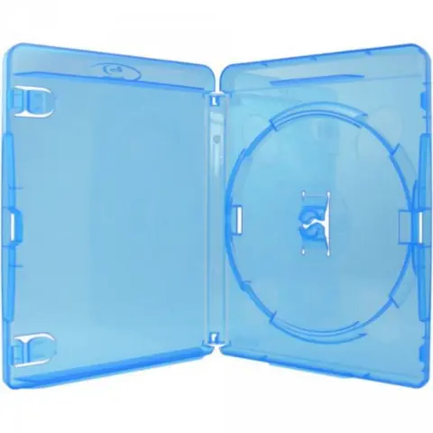 Amaray Blu-Ray doosjes transparant blauw 5 stuks