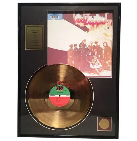 Led Zeppelin - Led Zeppelin II 24 karaats Gouden Plaat (LP)