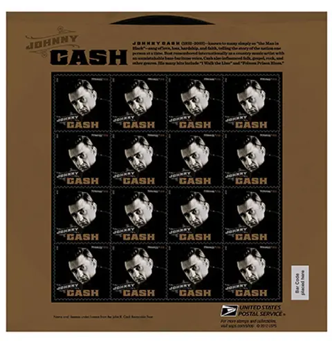 Johnny Cash Postzegelvel