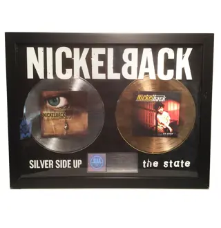 Nickelback officiele RIAA Award Silver Side Up en The State