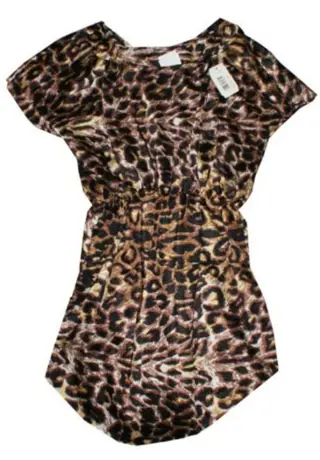 Tijgerjurkje, maten 104, 128 en 152