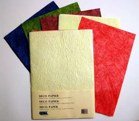 Deco Papier Pakje - 15 Vellen - 5 Kleuren - DP-1002