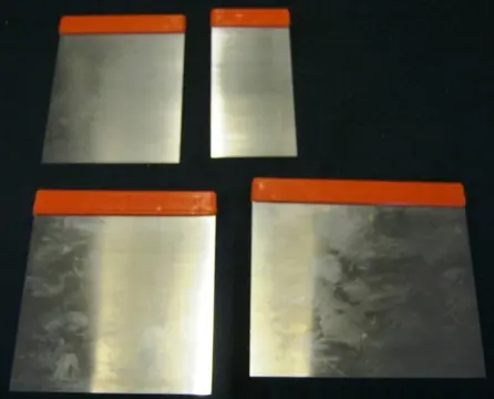 4 Japanse plamuurmessen,50/80/100/120 mm,verenbandstaal