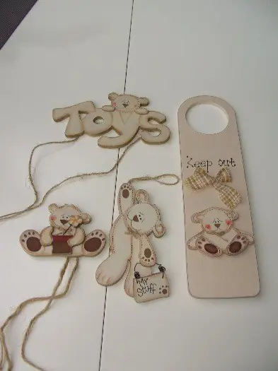 JONGENS KAMER 4 DLG SET, DEURHANGER, TOYS, enz NR- 8