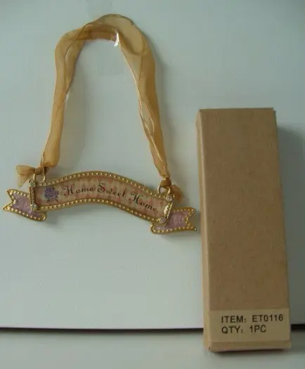 TEKSTPLAATJE MET HOME SWEET HOME Appletree 120 stuks NIEUW