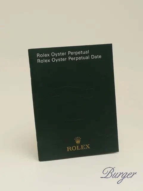 Rolex Date Manual Info Booklet 2009 French
