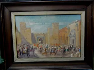 Charles Ernest Smets "" Oriental scenes ""2x