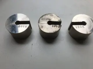 3 sleufgewichten 100gram