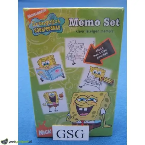 Spongebob squarepants memo set nr. di0635-01