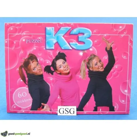 K3 puzzel roze 60 st nr. 18012-02