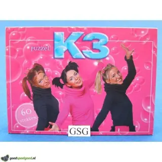 K3 puzzel roze 60 st nr. 18012-02