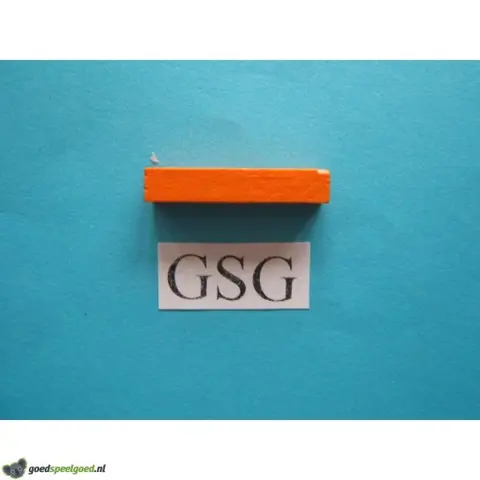 Straat oranje (hout) nr. 60266