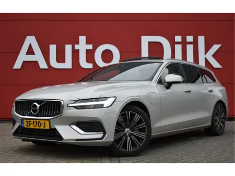 Volvo V60 2.0 T8 Twin Engine AWD Inscription LED | Pano | Harman Kardon | Leder | Carplay | Keyless 