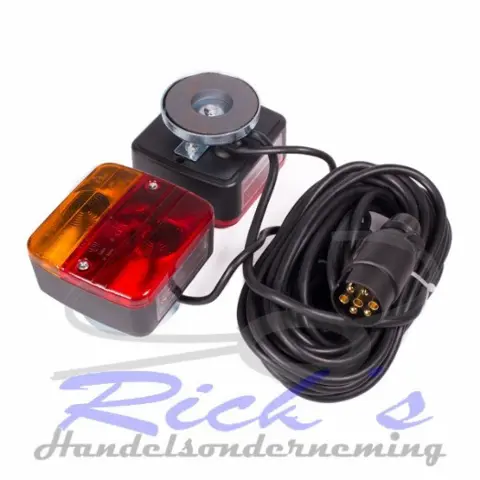Verlichtingset, noodverlichting op magneet 12 meter kabel