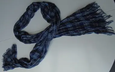 SJAAL GERUIT GROOT BLAUW 200X60 CM NIEUW